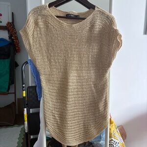 Lauren Ralph Lauren Linen Women's Beige Knit Sweater